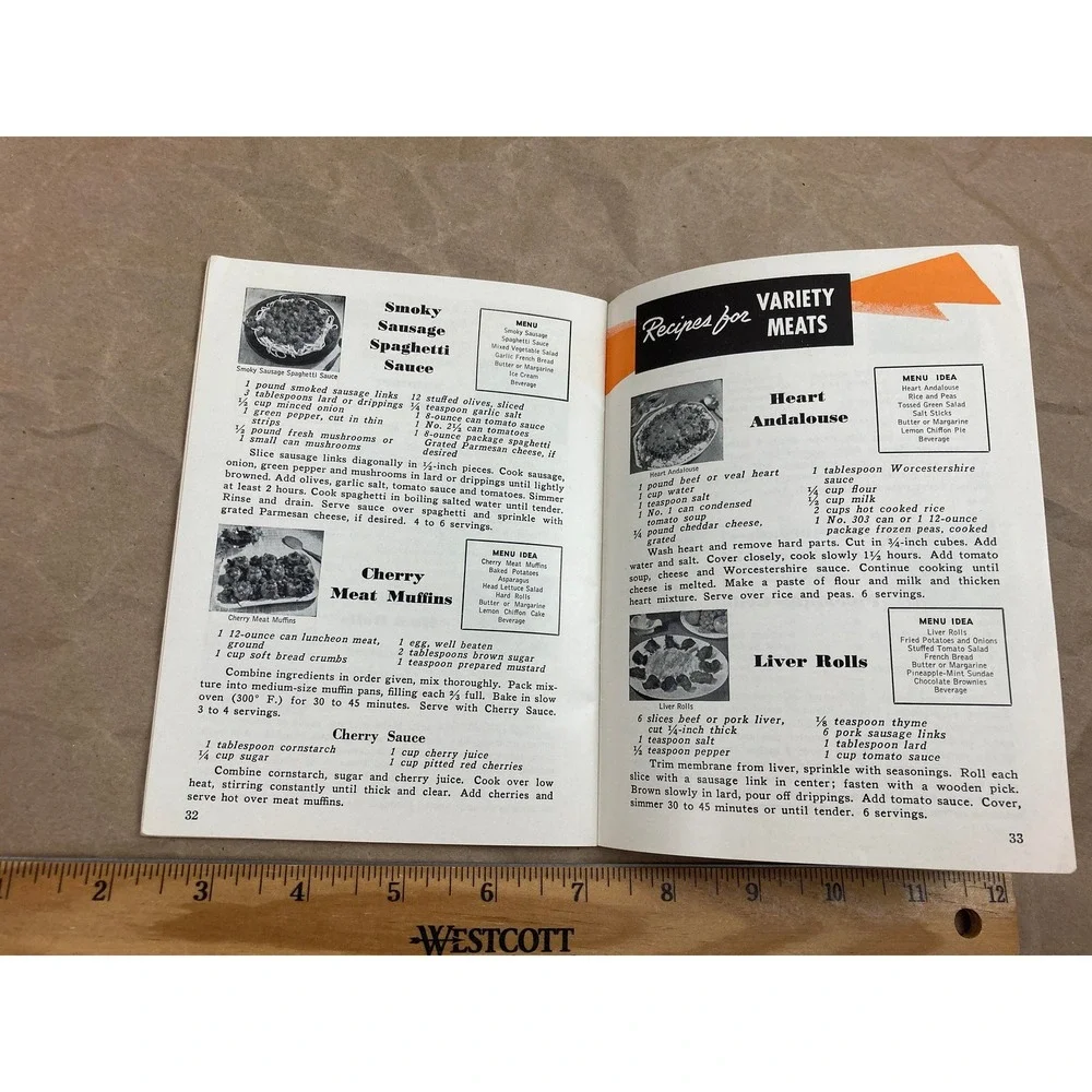 1953 Let's Cook Meat Cookbook